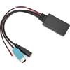Aramox Cavo AUX Bluetooth ABS, Adattatore per Cavo AUX Bluetooth 5.0 DC12V con Microfono Adatto per Alpine KCE‑236B CDA‑9852/E CDE‑9887/R