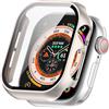 FTRONGRT Cover Compatibile con Apple Watch Series 10 46mm, PC + Pellicola Temperata, Antigraffio Custodia Protettiva Compatibile con Apple Watch Series 10 46mm. Luce Stellare