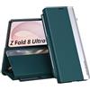 YUCSYUE Cover per Samsung Galaxy Z Fold 8 Ultra 5G con la S Pen Flip Case (Verde) | Custodia a libro in pelle di alta qualità con chiusura magnetica a 360 Full Body antiurto