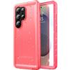 SPORTLINK Cover per Samsung Galaxy S25 Ultra Impermeabile Antiurto, Rosa | 360 Gradi Full Body Armor Militare Protettiva Custodia Antipolvere Subacquea IP68 con Fotocamera/Schermo Doppia Protezione