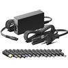 HKY 65W Alimentatore Universale Notebook PC Portatile Compatibile con HP Dell Asus Acer Lenovo Toshiba Samsung LG Medion Fujitsu Sony AC DC 18.5V-20V Caricatore Universale con 15 Adattatori (No USB C)