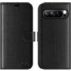 OCASE Portafoglio Cover per Google Pixel 9 Pro XL (6,7 Pollici) Nero | Custodia a Ribalta, Portafoglio in Pelle PU, Blocco RFID, 4 Slot per Carte, Supporto Integrato, Protezione Antishock