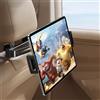 Anluomafuy Supporto Tablet Poggiatesta Auto, Estensibile Supporto per Tablet, 3 in 1 Estensibile, 27CM Braccio Ultra-Lungo, Braccio Metallo, Clip Silicone Ampia, 360° Rotazione, per iPad/Switch/Phone