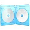 Amaray Custodie doppie per Blu-ray, 15 mm, Machine-pack-quality, Transparente, Blu, 50 pezzi