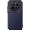Kepuch Cover per Honor Magic 7 Pro - Custodia Case Piastra Metallica Incorporata Litchi Grano - Blu