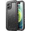 SPORTLINK Cover per iPhone 12 Mini Impermeabile 360 Gradi Antiurto, Nero | Militare Protettiva Rugged Resistente Custodia Antipolvere Subacquea IP68 Waterproof, Fotocamera/Schermo Doppia Protezione