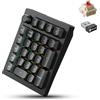 Keychron V0 Ultra 8K ZMK Tastierino Numerico Wireless, 27 Tasti, 8000 Hz Polling Rate, 2.4 GHz/BT 5.3/USB-C, 360 ore Autonomia, Sostituibile a Caldo, Tasti PBT, per Mac e Windows, Interruttore Rosso