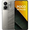 XIAOMI POCO M7 Pro 5G Smartphone, 12+256GB, Argento, Fotocamera Sony da 50MP con OIS, batteria da 5110mAh, ricarica turbo da 45W, display AMOLED da 120Hz (Adattatore di alimentazione non incluso)
