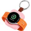 Focenat Caricatore Portatile 1200mAh Compatibile con Smartwatch Galaxy Watch 5/6/7/Ultra/8, Power Bank Wireless Magnetico con Cavo USB e Portachiavi, Batteria Esterna Mini per Viaggiare