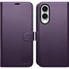OCASE Custodia Portafoglio per Samsung Galaxy S25 Edge Viola Scuro | Cover a Ribalta, Portafoglio in Pelle PU, Blocco RFID, 4 Slot per Carte, Supporto Integrato, Protezione Antishock
