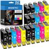 NINETEC 502XL - Cartucce di ricambio compatibili con Epson 502 XL Expression Home XP-5100 XP-5105 XP-5115 XP-5150 XP-5155 per Workforce WF-2860 WF-2865 WF-2880 WF-2885, confezione da 20 pezzi