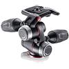 Manfrotto mhxpro-3 W x-PRO Testa a Vie con Leve a Scomparsa e comandi di attrito