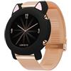 kwmobile Custodia Smartwatch Compatibile con Huawei Watch GT2 (42mm) Cover - Protezione Orologio - Design Orecchie da Gatto - Silicone nero/rosa