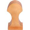 WiseZythum Bvznmilhd Supporto per cuffie in faggio, porta cuffie in legno dalla forma originale, base antiscivolo e stabile per espositore di cuffie da gaming, adatto per ufficio domestico, studio o