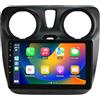 hizpo Android 14 Autoradio per Renault Lodgy Dacia Dokker 2012-2021, 9 Pollici Touch Screen 2+64GB Navigazione GPS con Carplay Android Auto WiFi Bluetooth USB Controllo Volante