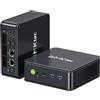 GMKtec M5S Mini PC Mini Desktop Computer Ryzen 5400U 16GB DDR4 256GB SSD | Upgradable RAM for Business Office Personal Use, Triple Screen HDMI DP Type-C Support, AMD Radeon Graphics, WiFi 6E, BT5.2