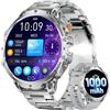 LIGEMI Smartwatch Uomo con 1000mAh/LED Torcia, 1.85'' HD Orologio Smartwatch Uomo con Chiamata e Risposta, IP68 Impermeabile, Sonno/Cardiofrequenzimetro/SpO2, 100+ Modalità Sportive per Android iOS