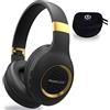PowerLocus P4 Cuffie Bluetooth Wireless, Cuffie Senza Fili Over-Ear[Autonomica 30 ore] Cuffie con Microfono Incorporato Cuffie Chiuse Bluetooth Auricolare per Viaggio/Telefono/PC/Ufficio
