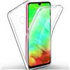 COPHONE® Cover 360 compatibile con Xiaomi Redmi Note 7 100% trasparente 360 Protezione integrale anteriore morbida + posteriore rigida Cover Touch 360 gradi antiurto