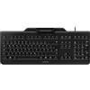 CHERRY KC 1000 SC, Tastiera di Sicurezza Cablata con Lettore di Carte Integrato, Layout Tedesco (QWERTZ), Plug & Play (Connettore USB-A), Design Piatto, Nero
