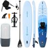 AQUASTIC Este 12'0 SUP Tavola gonfiabile Allround con opzione di seduta, Drop Stitch Lite, 390 l, fino a 170 kg, colore blu