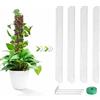 PORFOYO 6 pezzi da 61 cm per piante d'appartamento Monstera, asta per piante rampicanti, con supporto in plastica, per piante da interni e rampicanti