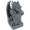 Design Toscano CL2885 Scudo, Statua di Drago del Ciclo Arturiano, Grigio