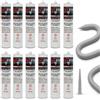 Raxit RAXSTOP Sigillante Poliuretanico 12 x 300 ml per Esterni | Sigillante Flessibile con Particelle di Diamante, Quarzo & Acciaio - Per Crepe, Giunti, Passaggi Cavi & Tubi