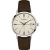 Bulova Classic Aerojet 96B242 - Orologio design con cinturino in pelle - uomo - marrone scuro