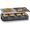 SEVERIN Raclette Grill, 1300W, Piastra Combinata, 8 Padelline - RG 2371