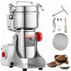 VEVOR 500g Mulino Elettrico per Cereali, Macina Spezie Commerciale Alta Velocità 2000 W, Macchina Polverizzazione in Acciaio Inox, per Cereali Secchi, Spezie, Caffè, Mais, Pepe, Tipo Oscillante