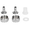 MJKO Kit di Montaggio Connettore Accoppiatore per Fusto di Birra in Acciaio Inossidabile, Filettatura G5/8 con Ardiglione da 5/16 Pollici