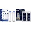 Clynner Set di 2 filtri dell'acqua e anticalcare ecologico (2 x 100 ml) per macchine da caffè automatiche DeLonghi Magnifica S, Dinamica, Autentica, Eletta - Compatibile con DLSC002