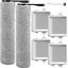 Alloytool 7 pezzi accessori per Roborock F25 GT / F25 Combo / F25 LT / F25 ACE COMBO / F25 XT / F25 RT Vacuum Mop All in One, 2 rotoli, 4 filtri HEPA, 1 spazzola per la pulizia