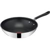 Tefal Jamie Oliver Home Cook - Wok a induzione, in acciaio INOX, antiaderente, 28 cm