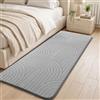 Sour Lemon Tappeti soggiorno 60 x 120 cm, grigio scendiletto per camera da | Tappeto extra large per soggiorno, moderno 3D, antiscivolo, a pelo basso, non perde pelo, soffice, per camera dei bambini e