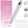 LOPHE Penna per Microneedling Professionale, con 18 Micro Aghi e Display LED, 6 Velocità Regolabili, Lunghezza Ago 0-2,5 mm per Cura della Pelle Viso e Corpo, Argento