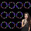 Mstnoixgc 10 Pcs Fascia Fiori LED, Coroncine Fiori LED, Corona Luminosa LED, Coroncine Luminose, Corona Fiori Luminosa per Donne e Ragazze, Adatto per Matrimoni, Halloween, Compleanni, Feste