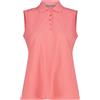 CMP Polo da donna senza maniche Coral, trasparente, 46