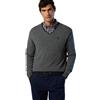 NORTH SAILS Maglia Manica Lunga V-Neck Sweater 699776 Maglioncino Uomo Misto Lana Grigio Scuro