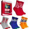 Coca-Cola Calzini Donna e Uomo - Morbido, Calze Divertenti Simpatiche Multipla Pacco (Blu/Multicolore, 36-40 EU)