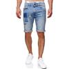 Indicode Uomini Roberts Jeans Shorts | Pantaloncini Jeans Used Look con 5 Tasche