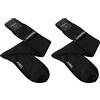 CALZE PRESTIGE Calze uomo lunghe a coste 100% PURA LANA MERINOS EXTRAFINE. (2 PAIA) - 42/44, Nero