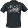Ozzy Osbourne Vintage Logo Unisex T-Shirt Nero 100% Cotone Regular