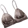 LRSSMB Reggiseno Di Seta Double Face Reggiseno Di Seta Di Gelso In Raso Liscio For Donna Reggiseni Senza Fili Triangolo Bralette Top Coppa Non Imbottita Quotidiana