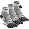 WRELS Coolmax Calzini con dita per uomo e donna, calzini sportivi ad alte prestazioni per corsa e lavoro (3 paia)