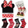 Disney Calzini Donna e Adolescenti, Pacco da 5 Calze con Disegni per Uso Quotidiano, Morbido e Traspirante, Regalo Donna