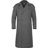 Generic Trench lungo oversize da uomo, cappotto invernale caldo con maniche lunghe stile militare giacca a lunghezza intera, doppiopetto, lungo, con tasche, soprabito tradizionale in loden, antivento
