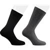 CALZE PRESTIGE (2 PAIA) Calze uomo corte tinta unita in pregiatissimo filato lana-cashmere -100% Made in Italy