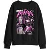 KPOP Demon Hunters Felpa Unisex per Bambini KPOP Demon Hunters Huntrix Mira Popstar, Nera
